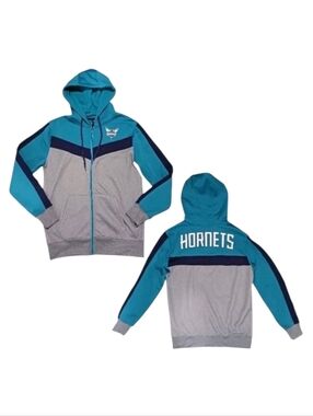 Charlotte Hornets NBA UNK Full-Zip Hooded Sweatshirt Jacket Team Colors